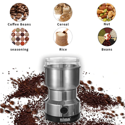 Electric Coffee Grinder 300WATT Automatic Coffee Spice Bean Grinder Stainless Steel