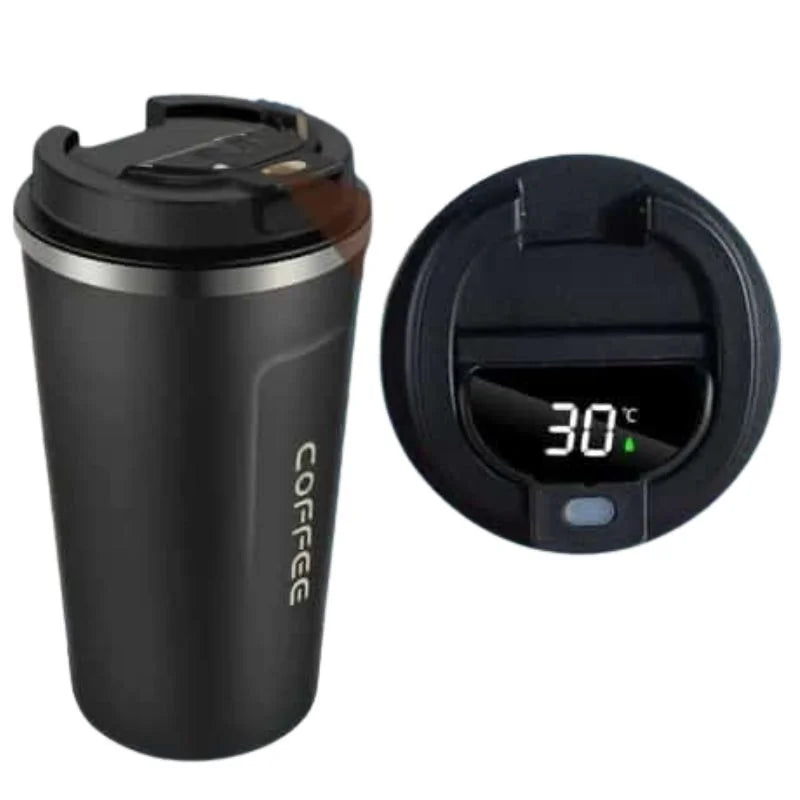 Smart Temperature Coffee Mug | 17oz Insulated Stainless Steel Travel Mug with Leakproof Lid (mart)